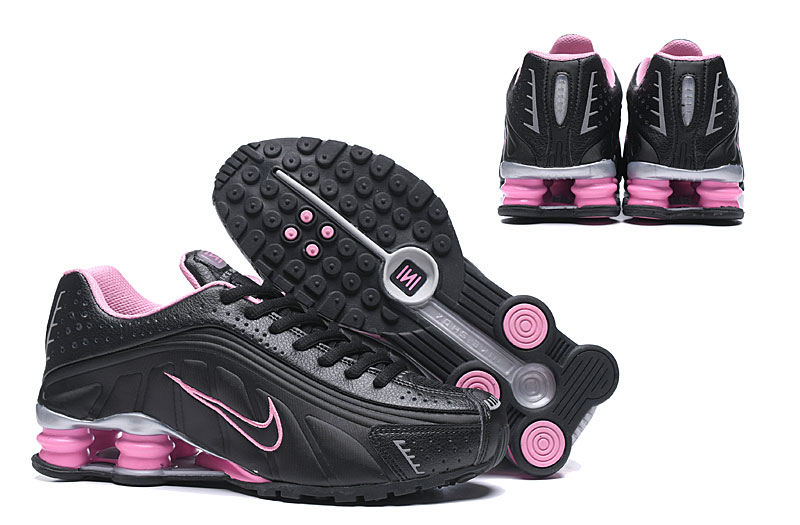 nike shox R4 shoes women-black/pink